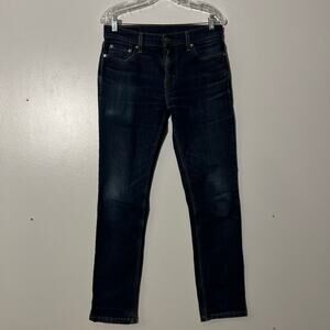 Levi’s 501 Skinny Fit 5 Pocket Dark Blue Denim Jeans Men’s Size 30x32